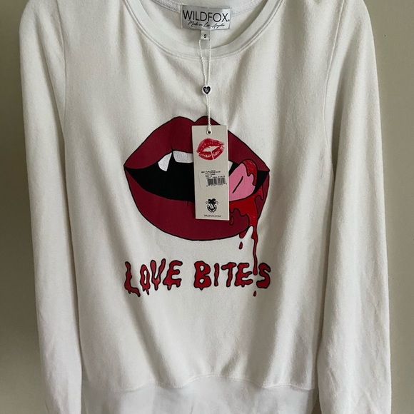 ❌SOLD❌Wildfox Love Bites Baggy Beach Jumper - Picture 3 of 6